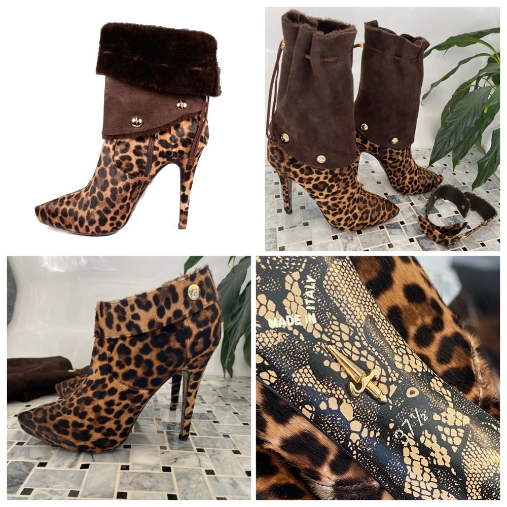 Paciotti 3 in 1 Leopard Bootie sz 37.5